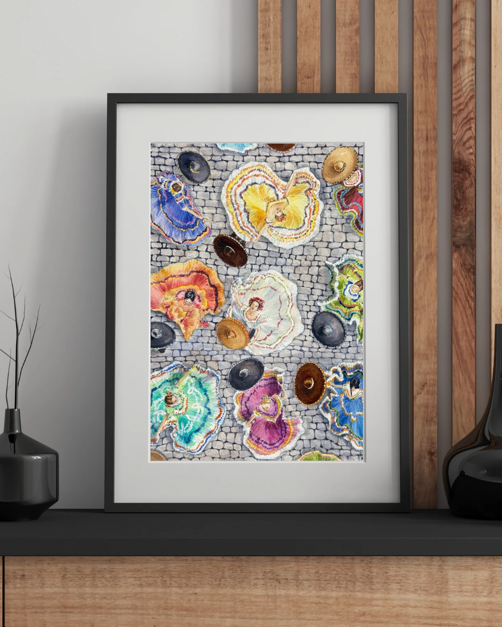 Mira como Bailan (Folklorico Dancers) Art Print